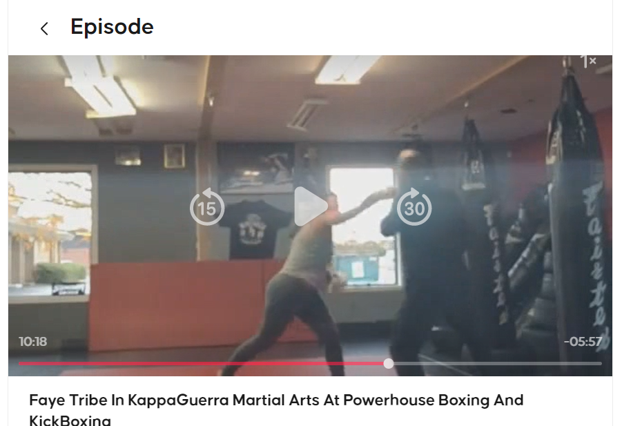 Faye Tribe In KappaGuerra Martial Arts At Powerhouse Boxing And KickBoxing